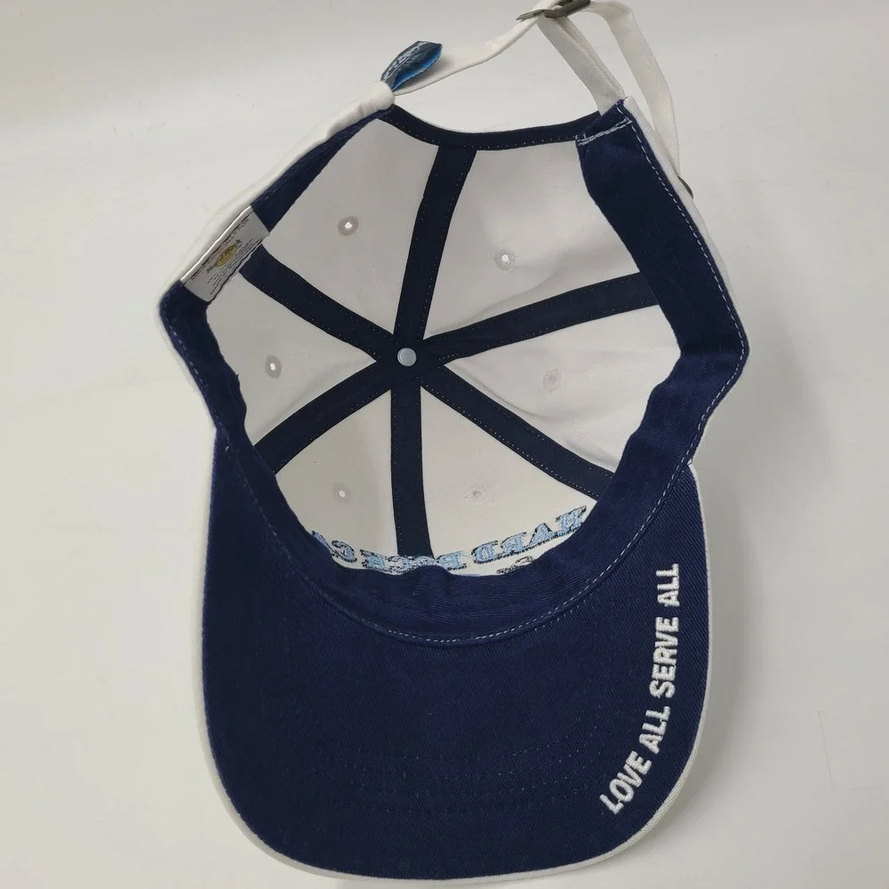 Hard Rock Cafe Hat Strapback (Fits Small) White Blue Dallas Est 1971 Casual‎ Men